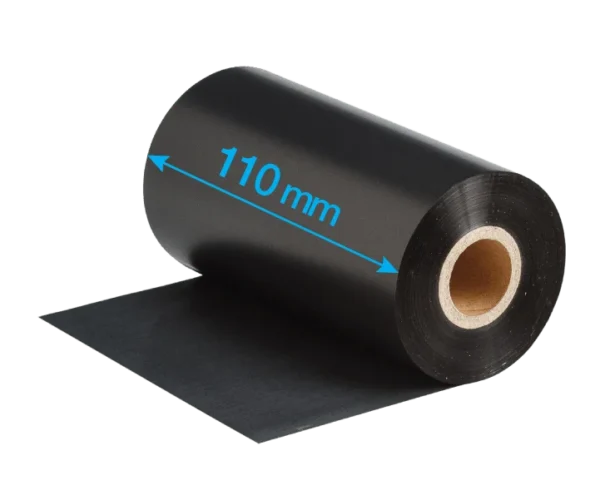 Συμβατή Μελανοταινία 110mm x 300m Μαύρη 24τμχ